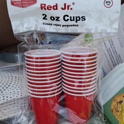 Red Shot Cups 2 Oz 24 Count