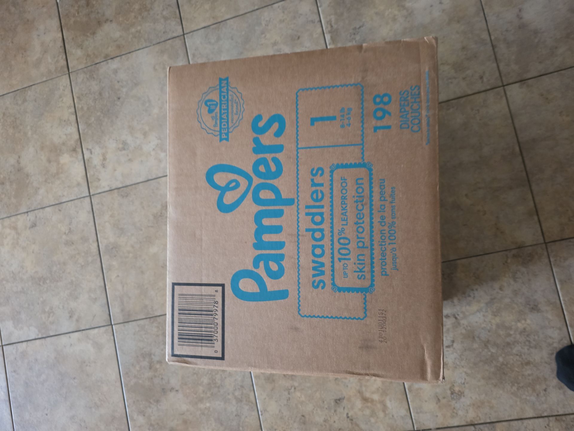 Pampers. Size 1. 198 ct.