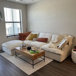 Beige Cloud Sectional (New In Boxes) 