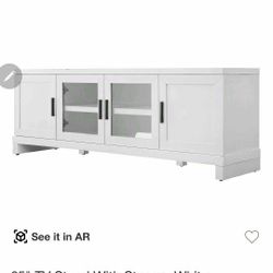 Media Stand WHITE OAK FINISH