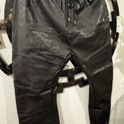 Supply & Demand Faux Leather Joggers 