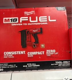 Milwaukee new 18ga Brad nailer
