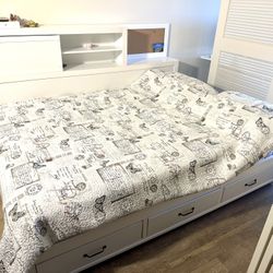 Daybed w 3 Storage Drawers & Mattress 