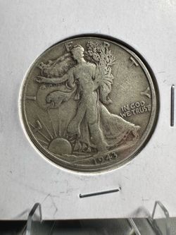 1943 Walking Liberty Half Dollar 50C 90% Silver US Coin Philadelphia