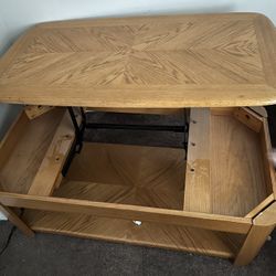 table and two end tables 