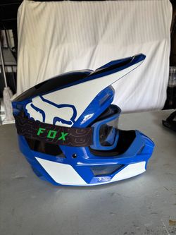 Fox Racing Motocross Helmet, boots and chest protector