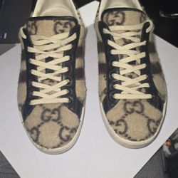 Ace Gucci Wool Low Top Sneakers 