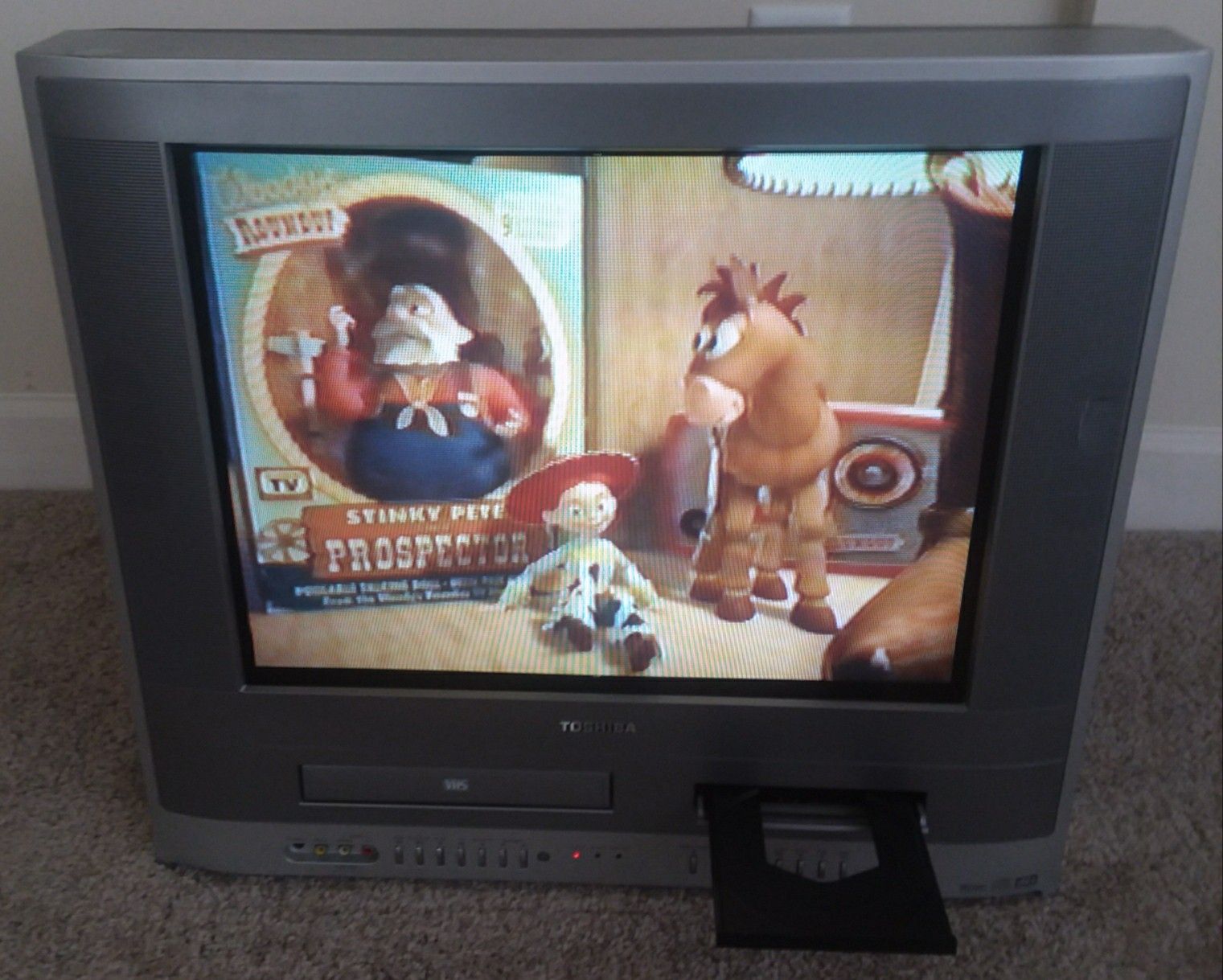 Toshiba MW20FP1 20" CRT Color TV VCR DVD Combo Player Retro Gaming Television