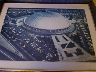 Vintage framed photo of the civic arena
