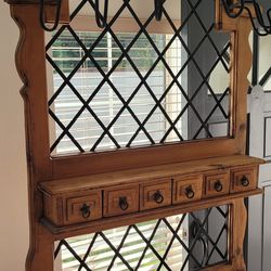 8' Southwest Hutch with Marble Top Show Piece. $1,390.00 new