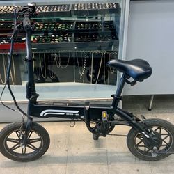 Swagtron Electric Bike E-bike Model EB-5 Self Peddling Foldable Rechargable Personal Mobility Transport Throttle Frame Handlebar Seat Outdoors Travel 