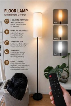 Floor Lamp with Remote Control
