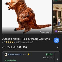 New Inflatable dino Costume. 