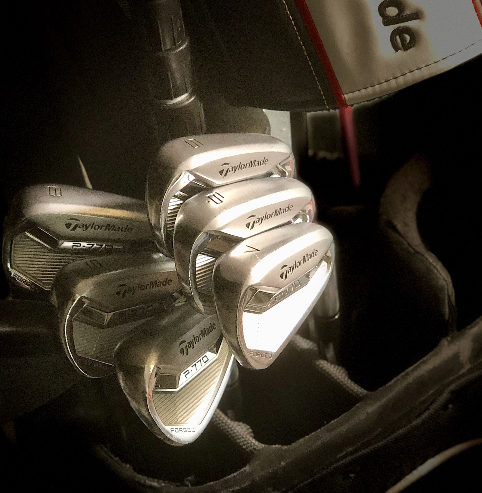 5-p Taylormade P720 tour S400 Dynamic Shaftsd with Midsize MCC plus 4 align grips.