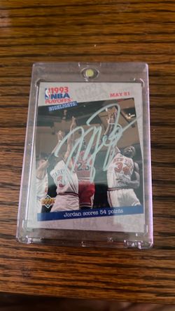 Autograph Michael Jordan sport card