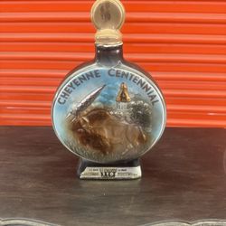 1967 Jim Beam Cheyenne Centennial 1(contact info removed) Whiskey Decanter Regal China Empty