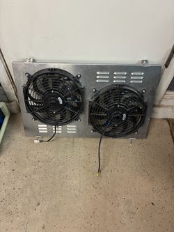 Alloyworks dual electric fans with fan shroud