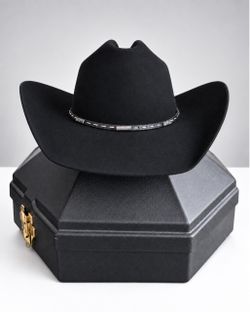 Rodeo King 5X Beaver Quality Black Felt Cowboy Hat Size 7 1/2 – Excellent Condition