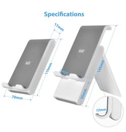 2 adjustable phone/tablet stand