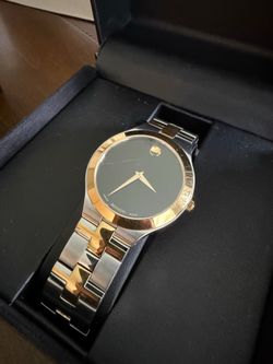 Authentic Movado Museum Classic Two-Tone Swiss Watch – Box, Papers & Extra Links