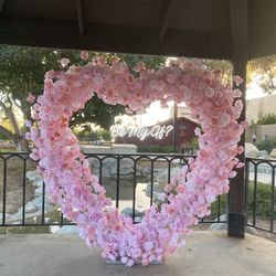 Rose heart backdrop