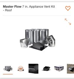 MASTER FLOW 7”in. APPLIANCE VENT KIT ROOF