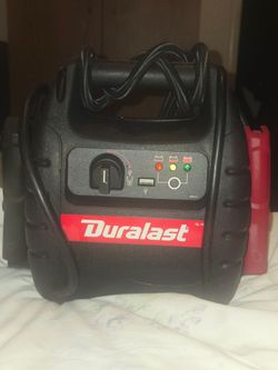 Duralast jump starter/air compressor like new no flaws works perfect