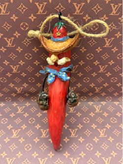 Christmas Ornament Hot Red Pepper Western Cowboy