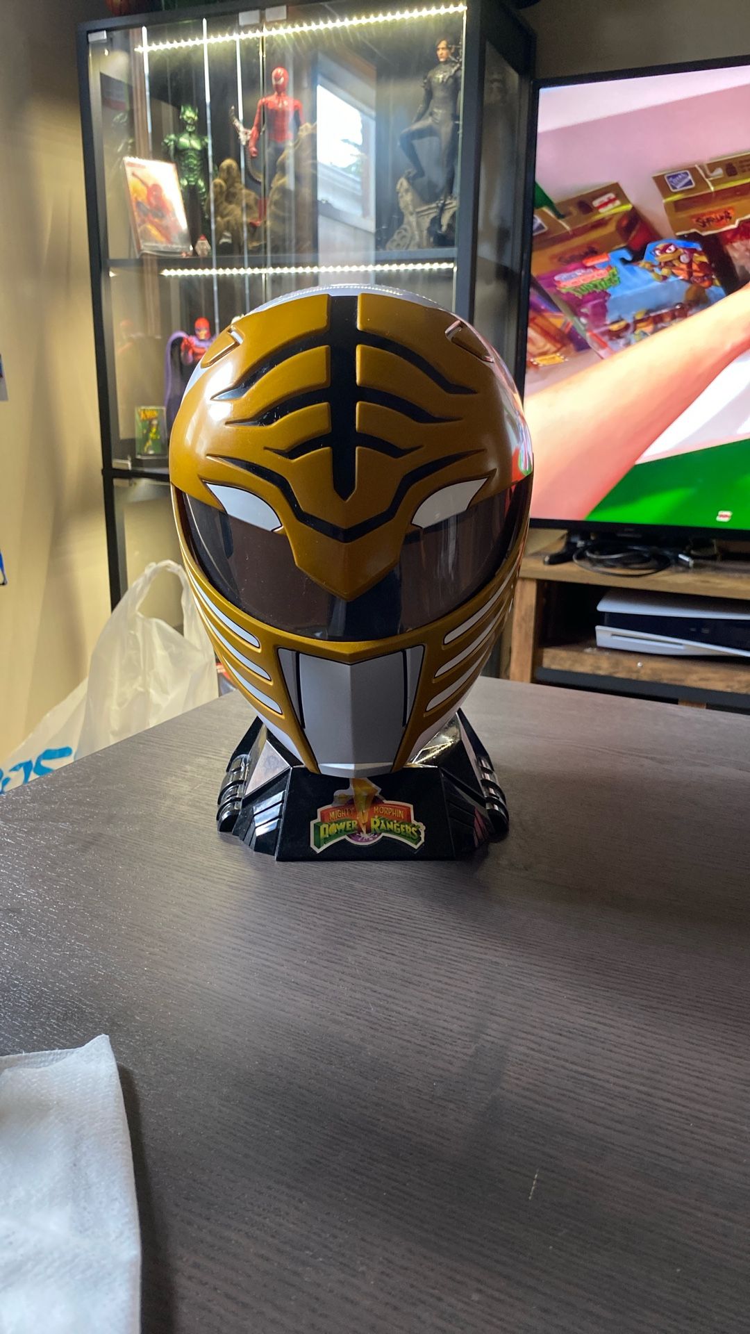 Power Rangers Lightning Collection White Ranger Helmet – Hasbro (Used, No Box)