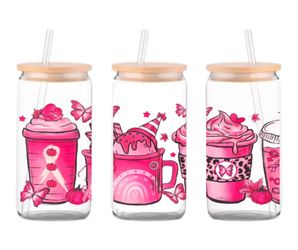 Breast Cancer Awareness 16oz Libbey Cup