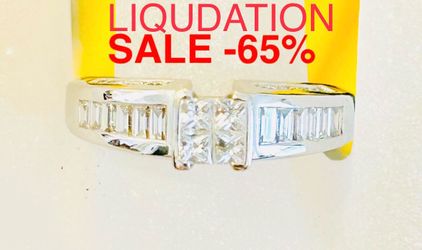 Diamond Ring Engagement/ Anniversary NEW 1 CARAT NATURAL DIAMONDS 🎄 LIQUIDATION SALE 🎄🎄🎄 -65% FIND ANOTHER AT THIS PRICE ILL GIVE YOU $400 LESS !!