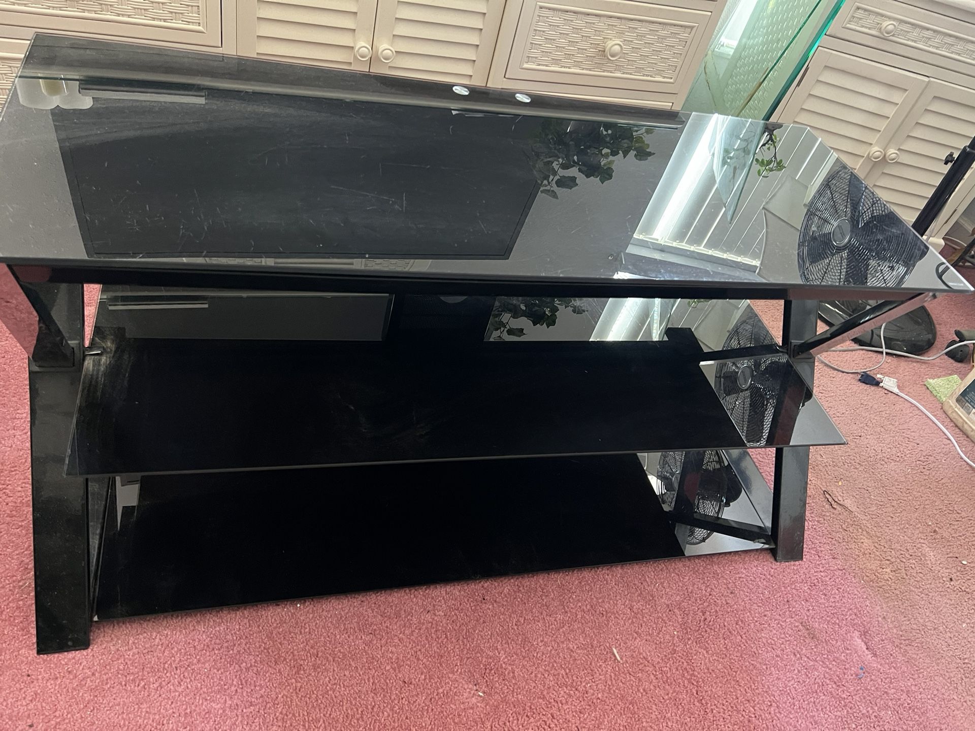 Tinted Glass TV Console