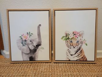 Framed Animal Canvas Prints