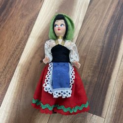 5” Handmade Antique Doll