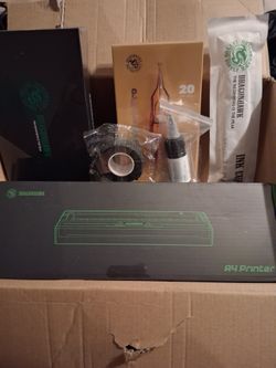 Dragonhawk L3 Wireless Tattoo Machine Kit with A4 Thermal Stencil Printer