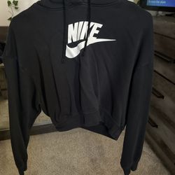 Black Nike Cropped Hoodie Size Small #hoodie