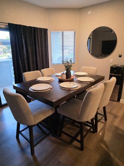 Dining room table and chairs