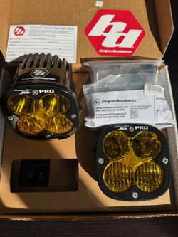 Baja Designs Amber XL Pro Series Driving Combo Pattern Pair LED Light Pods