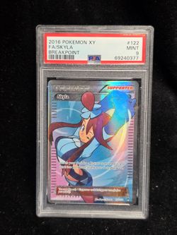 2016 POKEMON BREAKPOINT SKYLA #122 ULTRA RARE PSA 9 MINT #(contact info removed)1