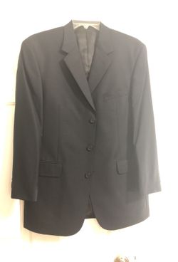 Men's black suit jacket