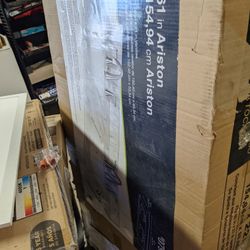 New 61 Inch Ariston Natural Marble Double Sink Bathroom Vanity Top