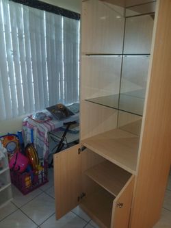 Wooden cabinet 6'Hx2"Wx1'8"D
