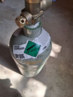 Full argon gas tank