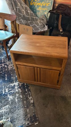 Solid oak TV or Stereo stand