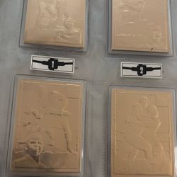 Set Of 4 Danbury Mint 22kt Gold Foil