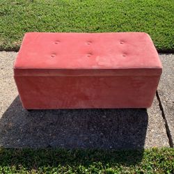 Small Velvet Ottoman 