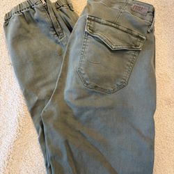 Paige Zipper Ankle Jogger Pants Size 27