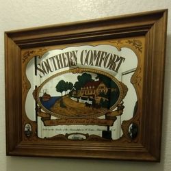Vintage Southern Comfort Bar Mirror