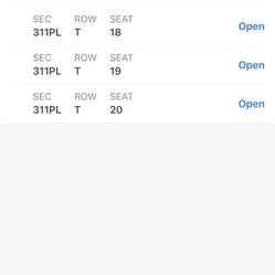 4 Tickets For Tonight Game!
