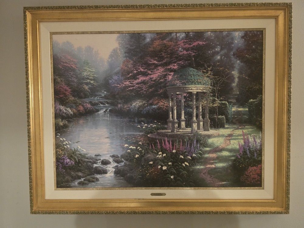 Thomas Kinkade "Sweetheart Gazebo" Limited Edition Framed Print - Authenticated & Numbered